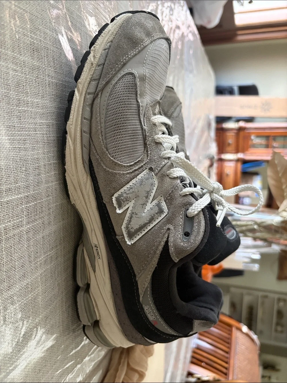 New Balance Gray and Black Men's Athletic Sneakers